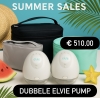 Klik om te vergroten Elvie pump dubbele draagbare kolf met originele Elvie schouder/koeltas.